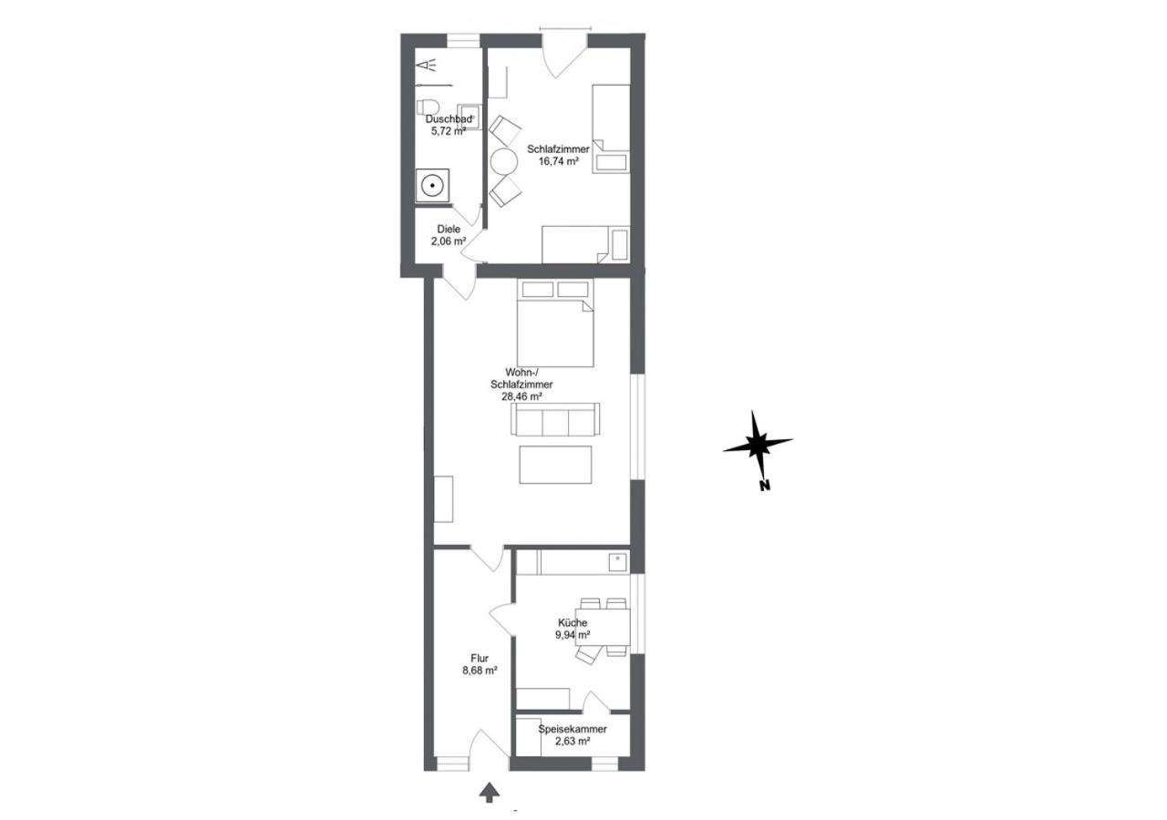 Studioappartement Koenigsacker Ladelund Dış mekan fotoğraf